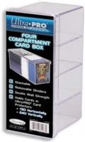 Boite 4 compartiments acrylique (240 cartes)