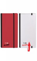 Portfolio Pro Binder Rouge/blanc - 160 cartes A5