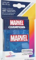 Marvel Champions : Sachet de 50 protge-cartes Bleus 66 x 91 mm (Standard)