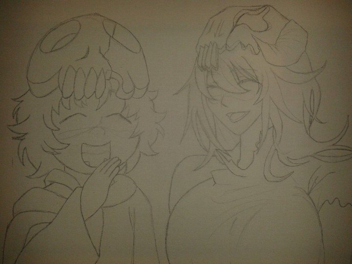 Neliel crayon sur toile