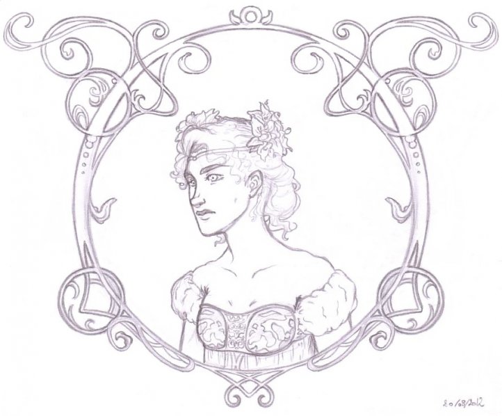 Portrait art nouveau